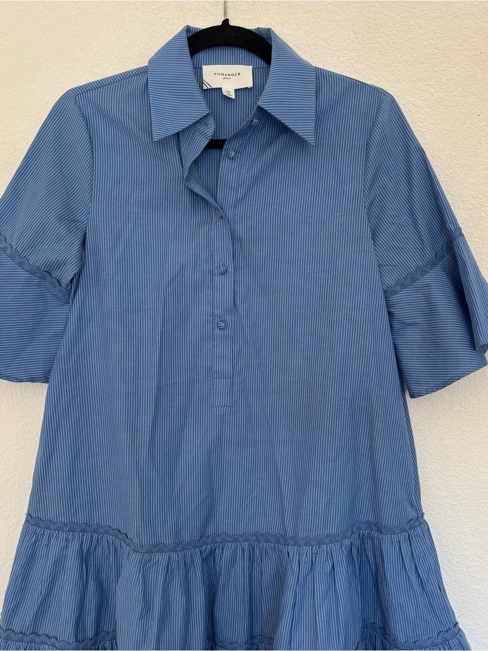 Pomander Place Blue Stripe Mckenna Dress - Picture 3 of 7